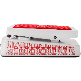 Dunlop Cry Baby Junior Wah Blanco Edición Especial Pedal de Efectos para Guitarra Eléctrica con LED y Voces de Agudos, Medios y Graves