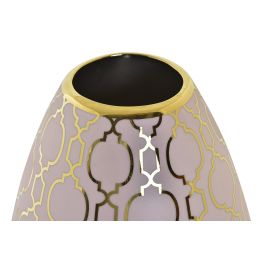 DKD Home Decor Jarrón de Porcelana Oriental Rosa y Dorado de 24 cm Alto x 18 cm Ancho x 18 cm Fondo Colección Zeman DKD Home Decor Jarrón de Porcelana Oriental Rosa y Dorado de 24 cm Alto x 18 cm Ancho x 18 cm Fondo Colección Zeman