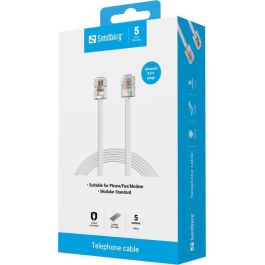 Sandberg Cable Telefónico RJ11-RJ11 5 m
