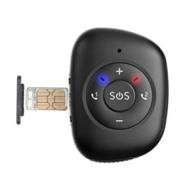 Leotec Tracker GPS 4G Negro con Localizador y Botón SOS para Personas y Objetos