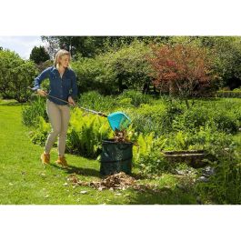 Gardena Rastrillo de Pala Combisystem 3 en 1 - Herramienta Multifuncional para Jardinería, de Plástico Resistente, Negro y Azul