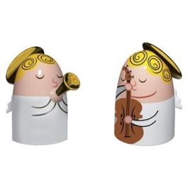 Alessi AMGI26SET1 Angels Band Set de Dos Estatuitas de Porcelana, Diseñado por LPWK, Massimo Giacon - Decoración Navideña Precio: 29.6899999. SKU: B17W3Q2CW5