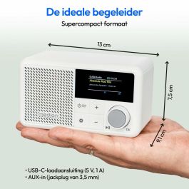 Medion AAAQH12607 Mini Radio DAB/FM Mono 2W RMS Blanco