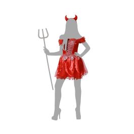 Disfraz de Demonia Roja Fuego para Mujer Adulto - Halloween Disfraz de Demonia Roja Fuego para Mujer Adulto - Halloween