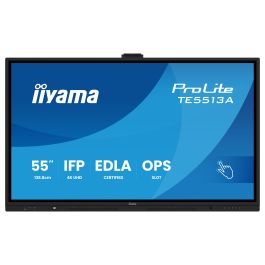 Iiyama TE5513A-B1AG Pantalla Interactiva 55" UHD IPS Android 14 8/128GB con Wifi 6 y Sonido 2x 20W Subwoofer, 450cd/m2, Antiglare