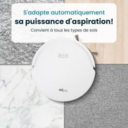 Eziclean EZI3760372558321 All In One Z12 Ultra - Robot aspirador y mopa conectado con base de vaciado, 270 min, 1.8 L, Blanco