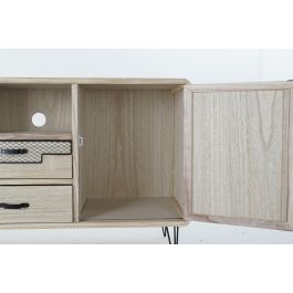 DKD Home Decor Buffet Morefond Indus Natural Negro 41 x 65 x 120 cm Metal Paulownia