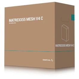 Deepcool MATREXX 55 Mesh V4 C Midi Tower Schwarz Negro ATX, Micro ATX, Mini-ITX para Juego con Ventana Lateral y Panel de Vidrio Templado