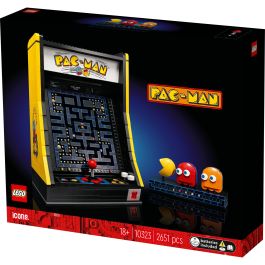 LEGO 10323 Icons PAC-MAN Juego Arcade, Maqueta para Construir para Adultos, Máquina de Juego con Personajes