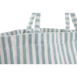 DKD Home Decor Bolso Mediterraneo Azul Amarillo 24 x 35 x 58 cm (4 Unidades)