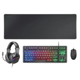 Mars Gaming Combo Gaming 4en1 MCP-RGB3 - Teclado H-Mech RED, Ratón 3200 DPI, Auriculares FRGB Rainbow, Alfombrilla XXL Precio: 36.90000028. SKU: B14JM8YM22