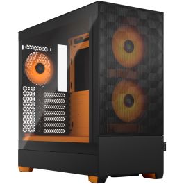 Fractal Design Pop Air RGB Orange Core TG Clear Tint Torre PC ATX Naranja/Negro, Vidrio Templado, Iluminación Multi