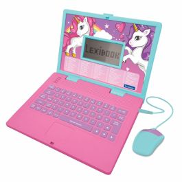 Lexibook Ordenador portátil Bilingüe Unicornio con 124 Actividades Inglés y Español para Niños +3 Años