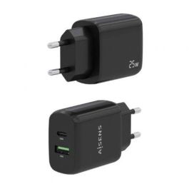 AISENS - CARGADOR 25W, 1xUSB-C PD3.0, 1xUSB-A QC3.0, NEGRO AISENS - CARGADOR 25W, 1xUSB-C PD3.0, 1xUSB-A QC3.0, NEGRO