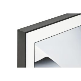 DKD Home Decor Cuadro Moderno Abstracto Blanco Negro Aluminio MDF 80 x 80 x 3.5 cm (2 Unidades)