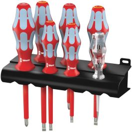 Wera 3160 i/7 - Juego de Destornilladores de Acero Inoxidable (7 piezas), con Puntas Planas y Phillips, incluye Rack Precio: 76.68999965. SKU: B1JNHFCZSZ