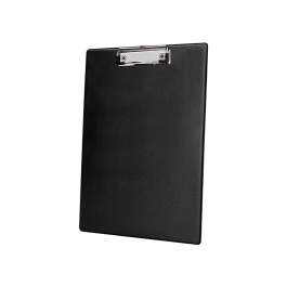 Q-connect Portanotas Plástico 50% Reciclado Din A4 Negro Grosor 2,1 mm Dimensiones 23x33,5 cm