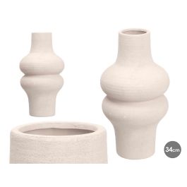 Giftdecor Jarrón Michelin de Cerámica Blanco, 34.5 cm Alto x 18 cm Ancho x 18 cm Largo (4 Unidades) Precio: 78.21198. SKU: B1B9ERDV2Z
