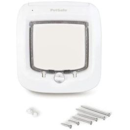 Petsafe Staywell Gatera con chip Microchip para gatos y perros pequeños hasta 8kg - Puerta de 4 vías, Doble Bloqueo anti-intrusos