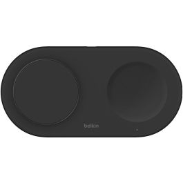 Belkin Base Carga Inalambrica Doble Wiz021vfbk Qi2 15W Negro para Smartphone y Auriculares
