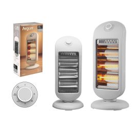Argon Radiador Halógeno Gris 400W, 800W, 1200W con Función Oscilación - Calefactor Eléctrico de Plástico y Metal Argon Radiador Halógeno Gris 400W, 800W, 1200W con Función Oscilación - Calefactor Eléctrico de Plástico y Metal