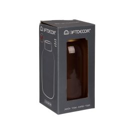 Giftdecor Jarron Cristal Liso Oro Pequeño Rosa 11.5x24x11.5 cm (Set de 6)