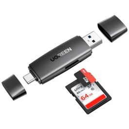 Ugreen Lector de Tarjetas Multifunción USB 3.2 Gen 1 Tipo A/C para MicroSD SD MicroSDHC MicroSDXC Negro Precio: 33.59000051. SKU: B12GE9XNFW