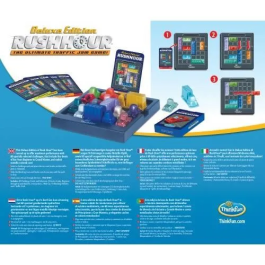 Ravensburger 4005556764389 Hora punta Deluxe Juego de lógica con autos metálicos y 60 desafíos. 8 años.