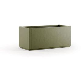 Stefanplast STE8003507685024 Jardinera Ethica rectangular 80 cm verde