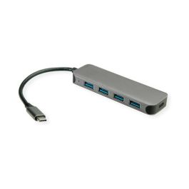 VALUE 14.99.5038 Hub USB 3.2 Gen 1 Type-C 5 Puertos (4x Type-A, 1x Type-C) Aluminio Gris 5000 Mbit/s Precio: 46.99000031. SKU: B1CE63X3JQ
