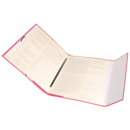 Antartik Carpeta Clasificadora A4 12 Departamentos con Goma Cierre, Cartón Forrado, Color Coral