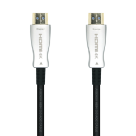 AISENS - CABLE HDMI V2.0 AOC PREMIUM ALTA VELOCIDAD / HEC 4K@60HZ 18GBPS, A/M-A/M, NEGRO, 15M Precio: 33.99321607. SKU: B1G5NKP97N