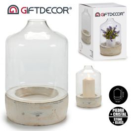 Invernadero Cristal Base Piedra Giftdecor 15X22CM (8 Unidades) Invernadero Cristal Base Piedra Giftdecor 15X22CM (8 Unidades)