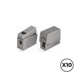 Wago Conector Rápido en Línea Presilla 2 Vías 1 Rígido + 1 Flexible 0.5-2.5 mm² Gris 10 uds Precio: 5.94999955. SKU: B1E9RXELDM