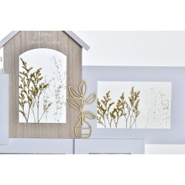 DKD Home Decor Marco Multifoto Urban Colección Nice Day con Acabado Natural en MDF y Cristal Marrón Blanco 39x46x3 cm - Pack 2 Unidades