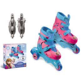 La Reine Des Neiges Patines en Línea 3 Ruedas Evolutivas 2 en 1 Niña Talla S Ajustable (29-32) - Aprender a Patinar desde 3 Años