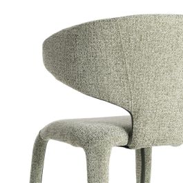 Silla Jaspeado Verde Tejido Salón 58 X 60 X 81 cm