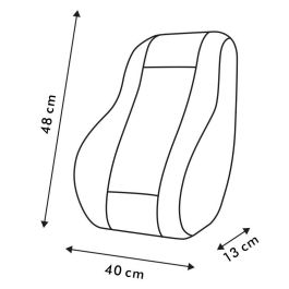 Cojín Lumbar para Asiento Racing MOMO MOMLLSECBR Negro Poliuretano