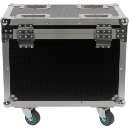 ALGAMLIGHT Flight Case para 2 Blinder 400 CW WWA con Ruedas y Compartimento para Accesorios