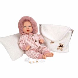 Muñecas Arias Muñeca Reborn Manuela con bolso y cojín, 40 cm, cuerpo blando, para niños +3 años Precio: 79.49999959. SKU: B1KLYR2G8L