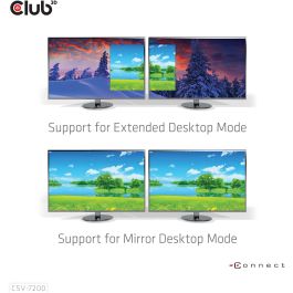 Club3D Multi Stream Transport Hub 1x DisplayPort a 2x DisplayPort 1.4, 4K 3840x2160 Pixeles