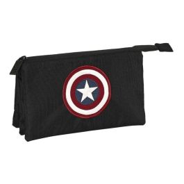 Bolso Escolar Safta Portatodo Capitan America Teen Triple 220x30x120 mm Bolso Escolar Safta Portatodo Capitan America Teen Triple 220x30x120 mm