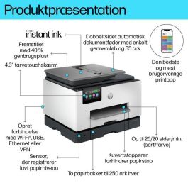 HP 9132e OfficeJet Pro Impresora Multifunción Color Profesional para Negocio, Inyección de Tinta con HP+ e Instant Ink