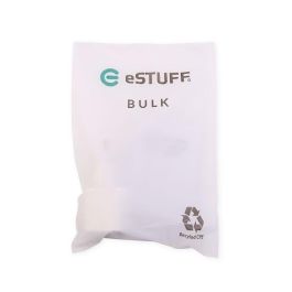 eSTUFF Cargador USB-A INFINITE 12W UE - 98% Plástico Reciclado para Smartphones y Tablets - Blanco