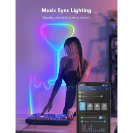 Govee H61A1 RGBIC Neon Rope Light 2m, Tira LED Flexible Multicolor, Control por App, para Exterior e Interior