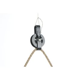 DKD Home Decor Reloj de Pared Loft Estilo Retro Industrial MDF Natural Negro 63cm (2 Unidades)