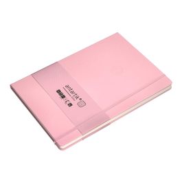 Cuaderno Con Gomilla Antartik Notes Tapa Dura A4 Hojas Cuadricula Rosa Pastel 100 Hojas 80 gr Fsc