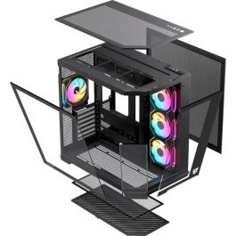 Nfortec Caja Ordenador Gaming Pulsar ATX Semitorre con Panel Cristal Templado y Ventiladores A-RGB