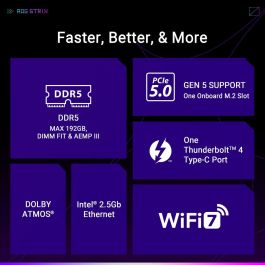 Asus ROG STRIX B860-G GAMING WiFi Placa base Intel B860 LGA 1851 micro ATX