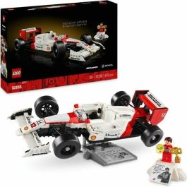 LEGO Icons 10330 McLaren MP4/4 y Ayrton Senna, Set de Maquetas de Coches para Adultos